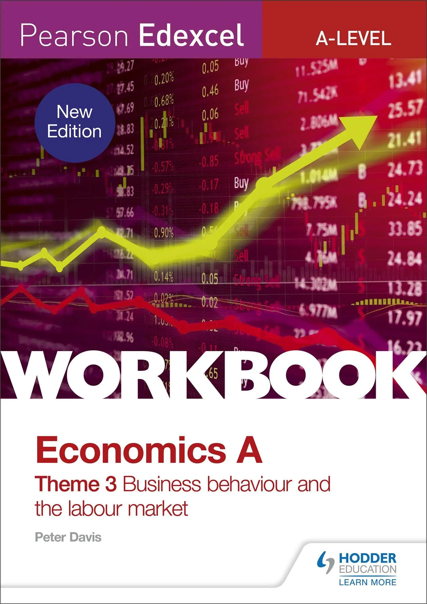 Cover: 9781510458116 | Pearson Edexcel A-Level Economics Theme 3 Workbook | Peter Davis