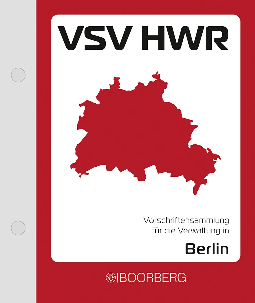 Cover: 9783415078116 | Vorschriftensammlung für die Verwaltung in Berlin (VSV HWR) | Verlag