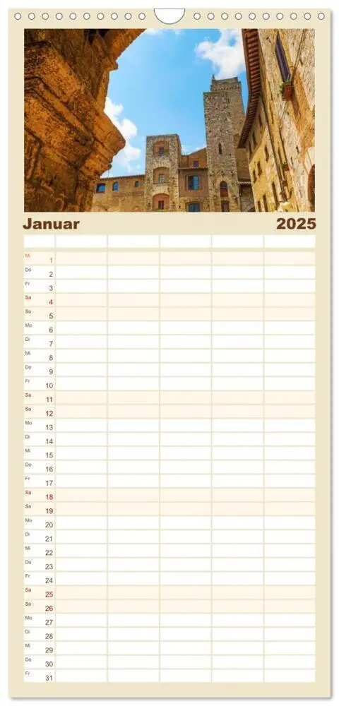 Bild: 9783457108116 | Familienplaner 2025 - San Gimignano, die Stadt der Türme mit 5...