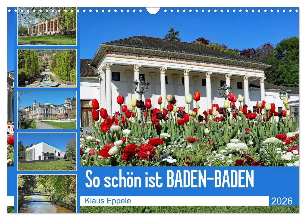 Cover: 9783457588116 | So schön ist Baden-Baden (Wandkalender 2026 DIN A3 quer), CALVENDO...