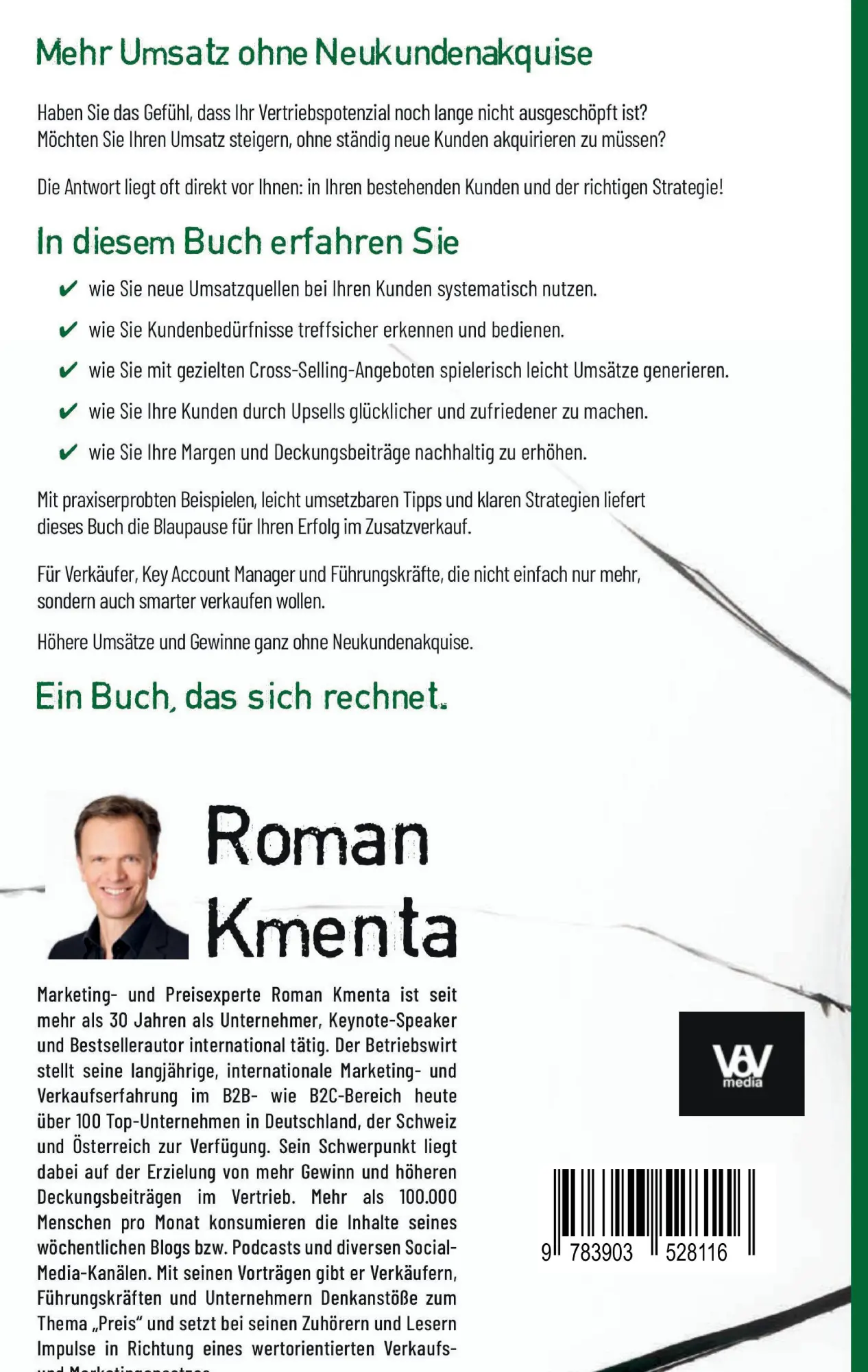 Rückseite: 9783903528116 | Upselling, Cross-Selling-Zusatzverkauf | Roman Kmenta | Buch | 136 S.