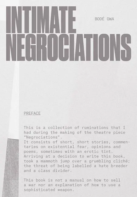 Intimate Negrociations