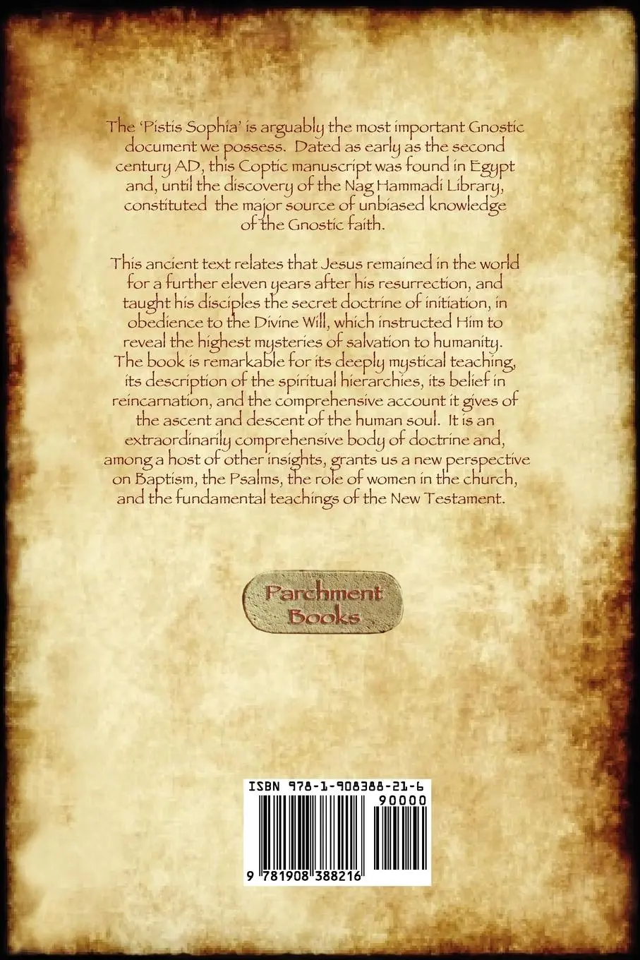 Rückseite: 9781908388216 | Pistis Sophia | a gnostic scripture | Anonymous (u. a.) | Taschenbuch