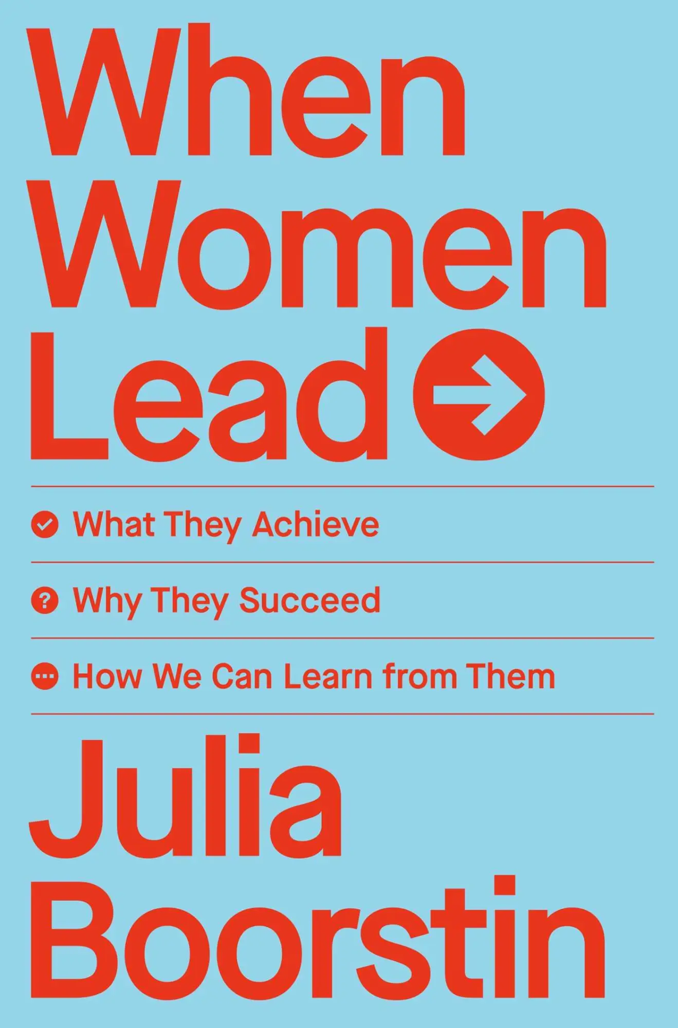 Cover: 9781982168216 | When Women Lead | Julia Boorstin | Buch | Gebunden | Englisch | 2022
