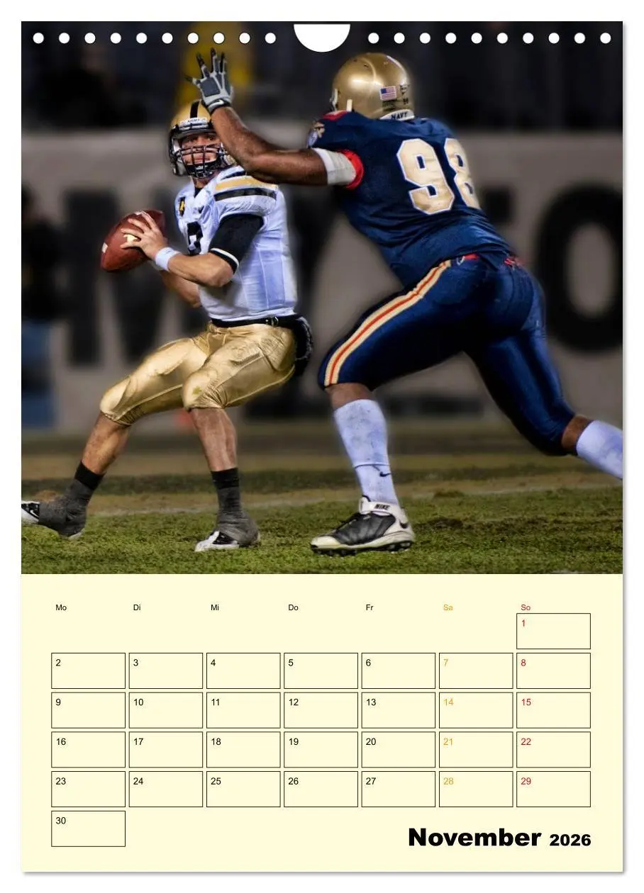 Bild: 9783516428216 | American Football, Team-Arbeit (Wandkalender 2026 DIN A4 hoch),...