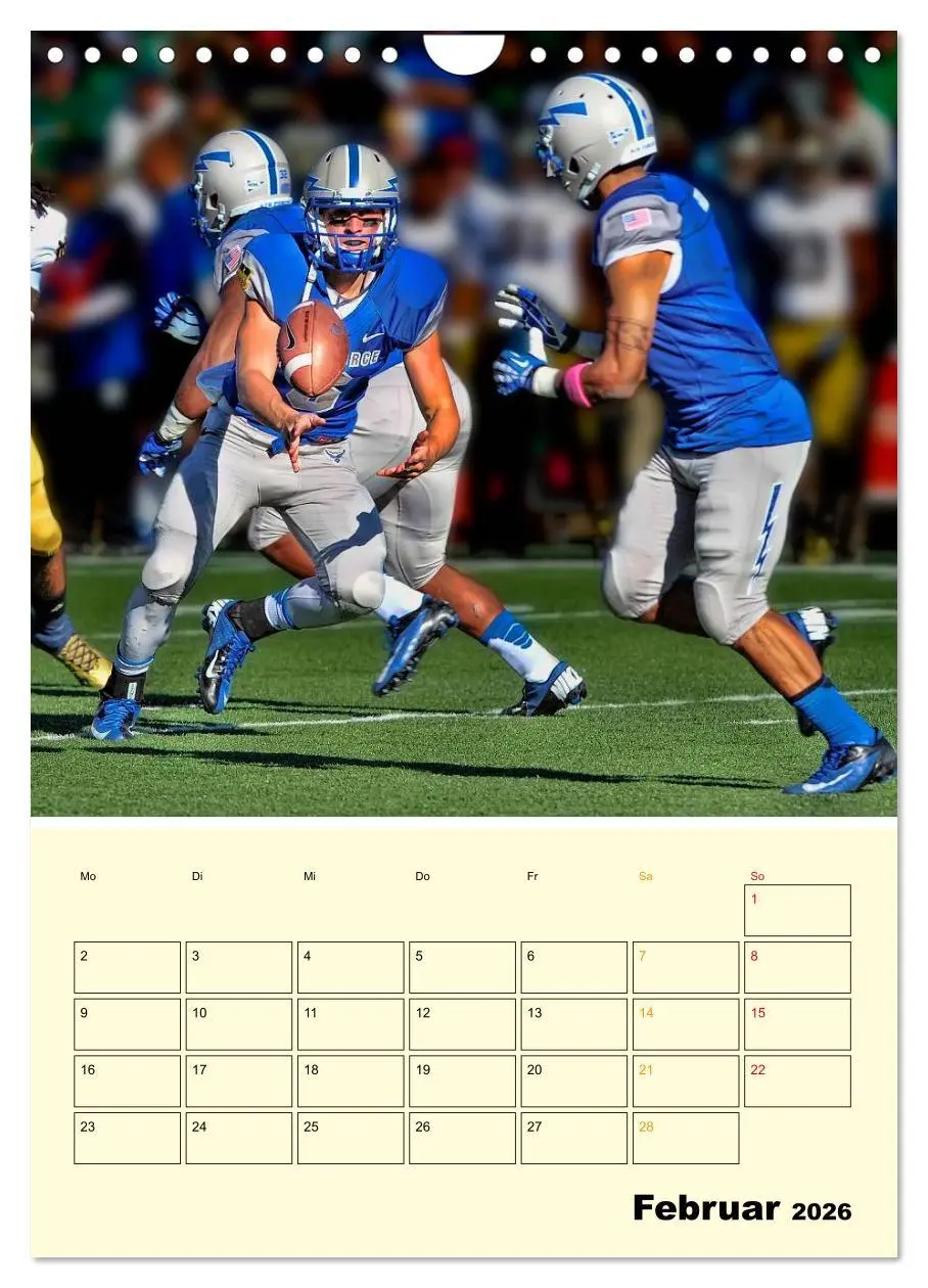 Bild: 9783516428216 | American Football, Team-Arbeit (Wandkalender 2026 DIN A4 hoch),...