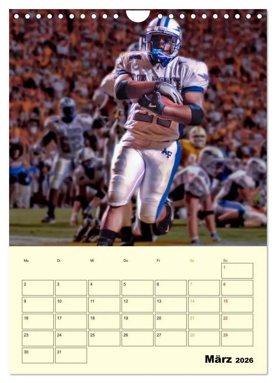 Bild: 9783516428216 | American Football, Team-Arbeit (Wandkalender 2026 DIN A4 hoch),...