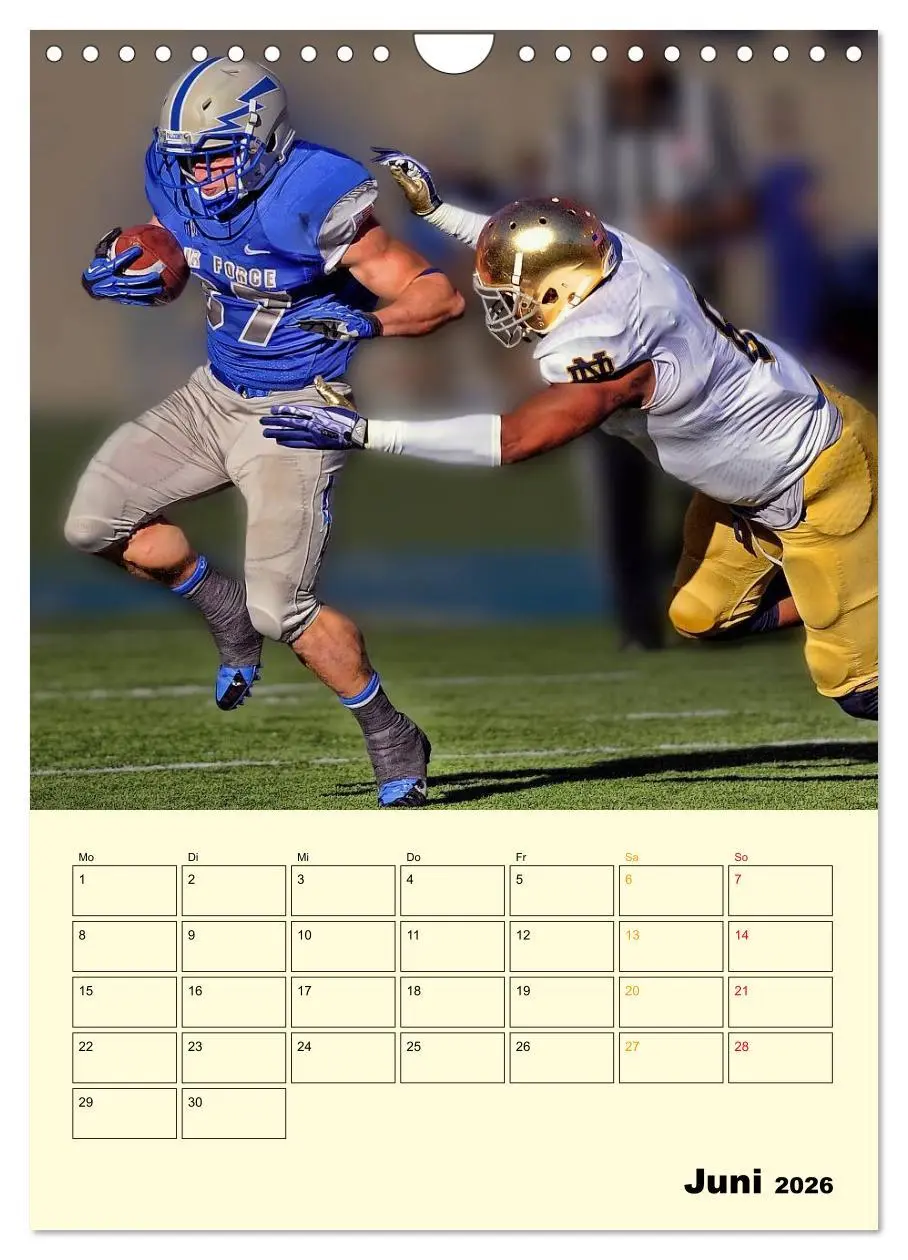 Bild: 9783516428216 | American Football, Team-Arbeit (Wandkalender 2026 DIN A4 hoch),...