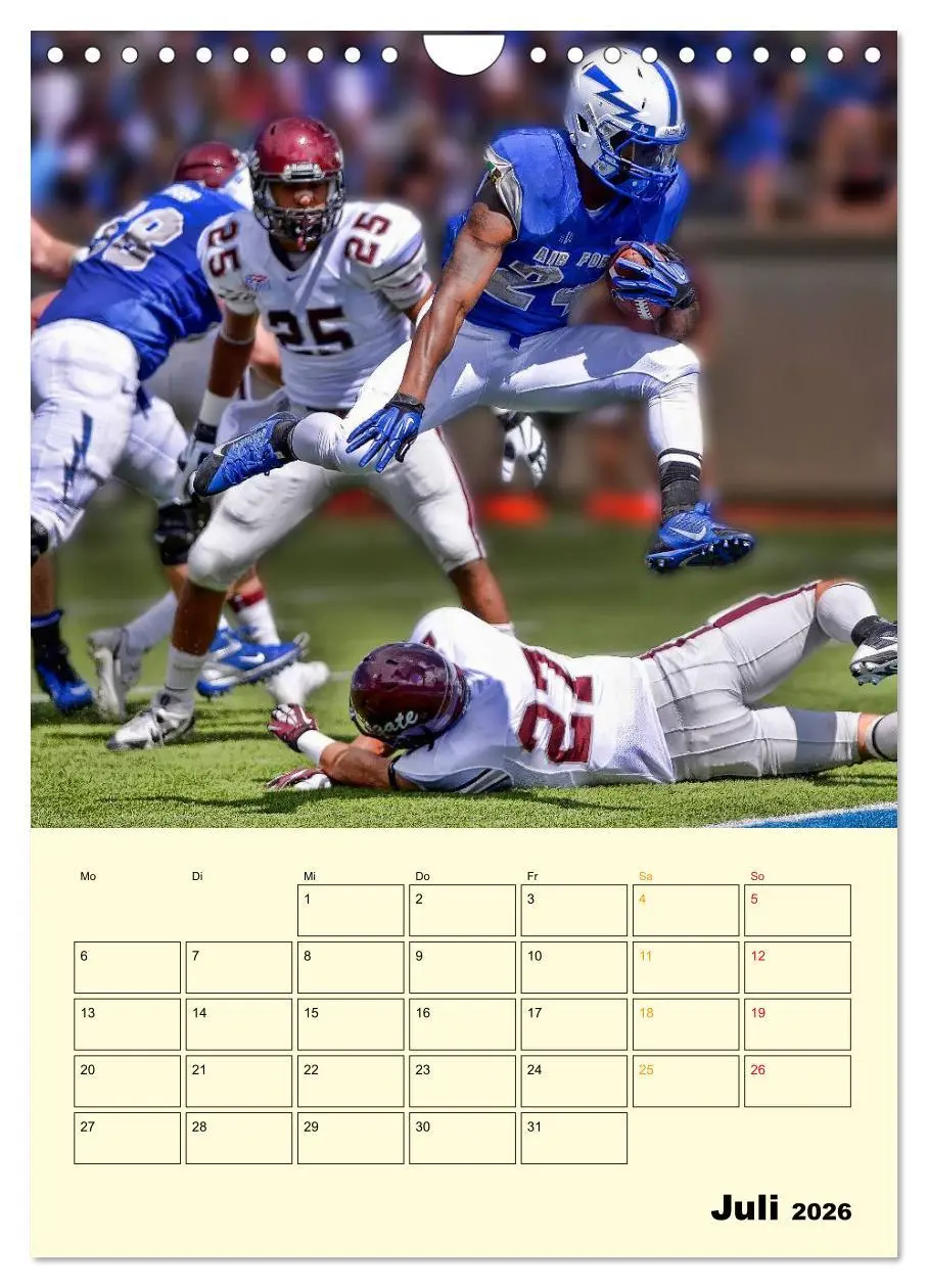 Bild: 9783516428216 | American Football, Team-Arbeit (Wandkalender 2026 DIN A4 hoch),...