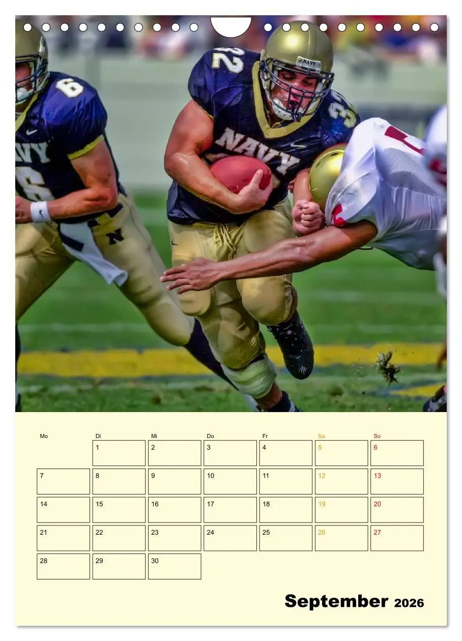 Bild: 9783516428216 | American Football, Team-Arbeit (Wandkalender 2026 DIN A4 hoch),...