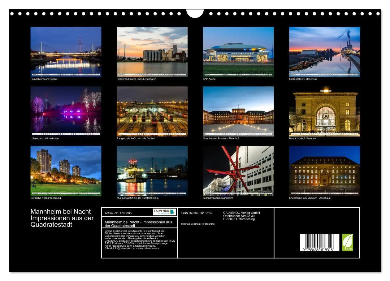 Bild: 9783435618316 | Mannheim bei Nacht - Impressionen aus der Quadratestadt...