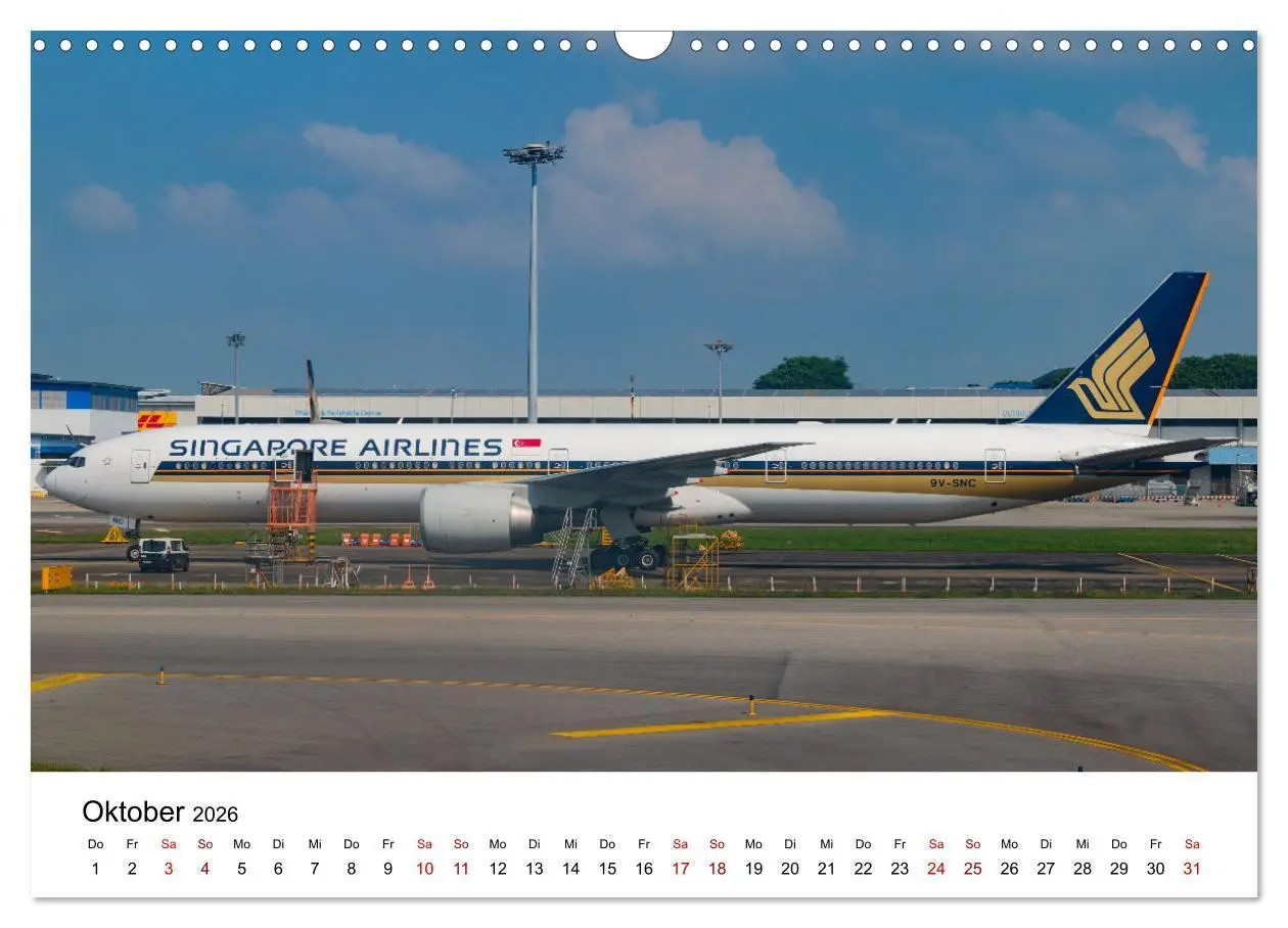 Bild: 9783457328316 | Singapore Airlines - Die ganze Flotte (Wandkalender 2026 DIN A3...