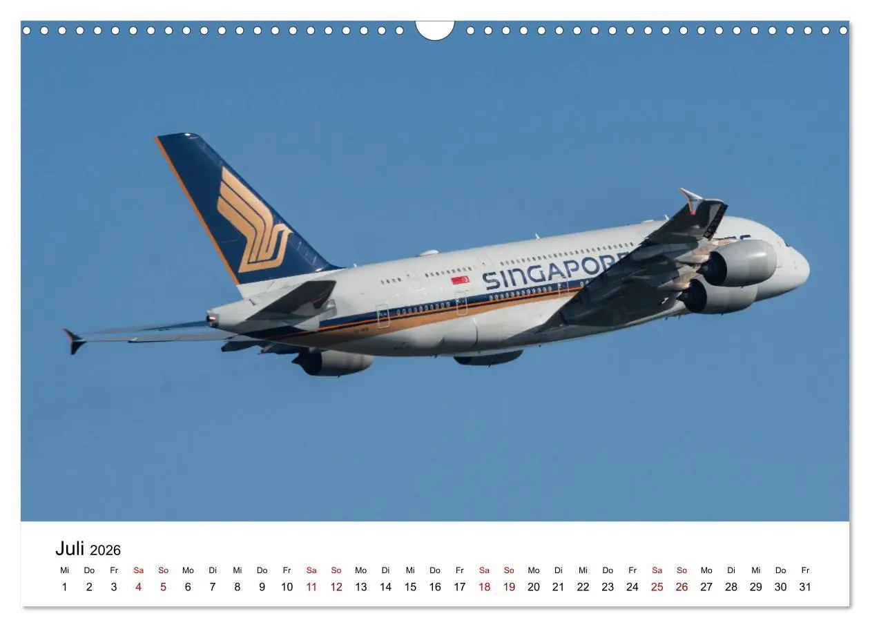 Bild: 9783457328316 | Singapore Airlines - Die ganze Flotte (Wandkalender 2026 DIN A3...