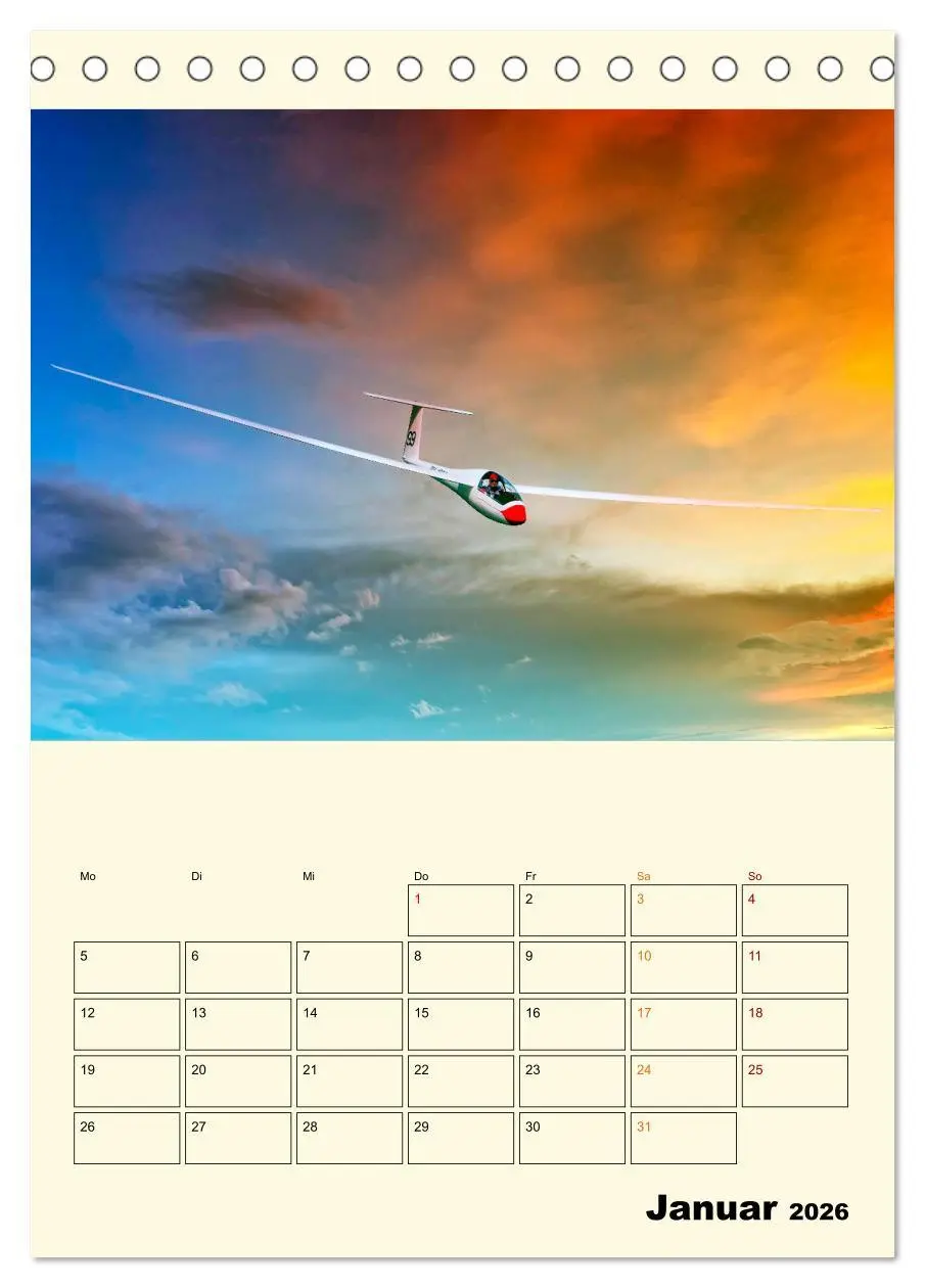 Bild: 9783516348316 | Segelfliegen - dem Himmel ganz nah (Tischkalender 2026 DIN A5...