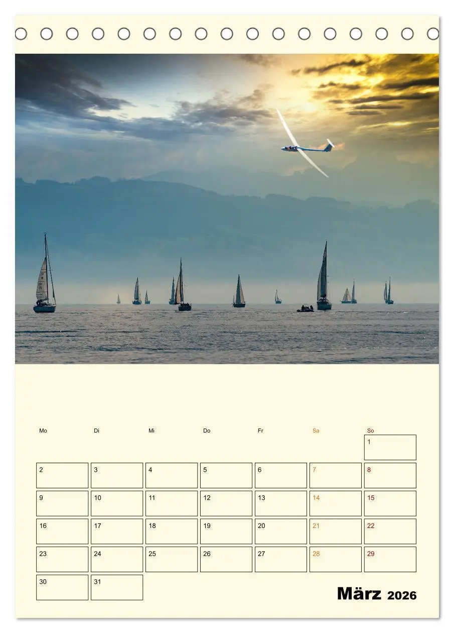 Bild: 9783516348316 | Segelfliegen - dem Himmel ganz nah (Tischkalender 2026 DIN A5...