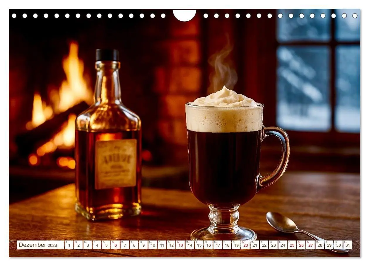 Bild: 9783516658316 | Heißer Kaffee (Wandkalender 2026 DIN A4 quer), CALVENDO Monatskalender