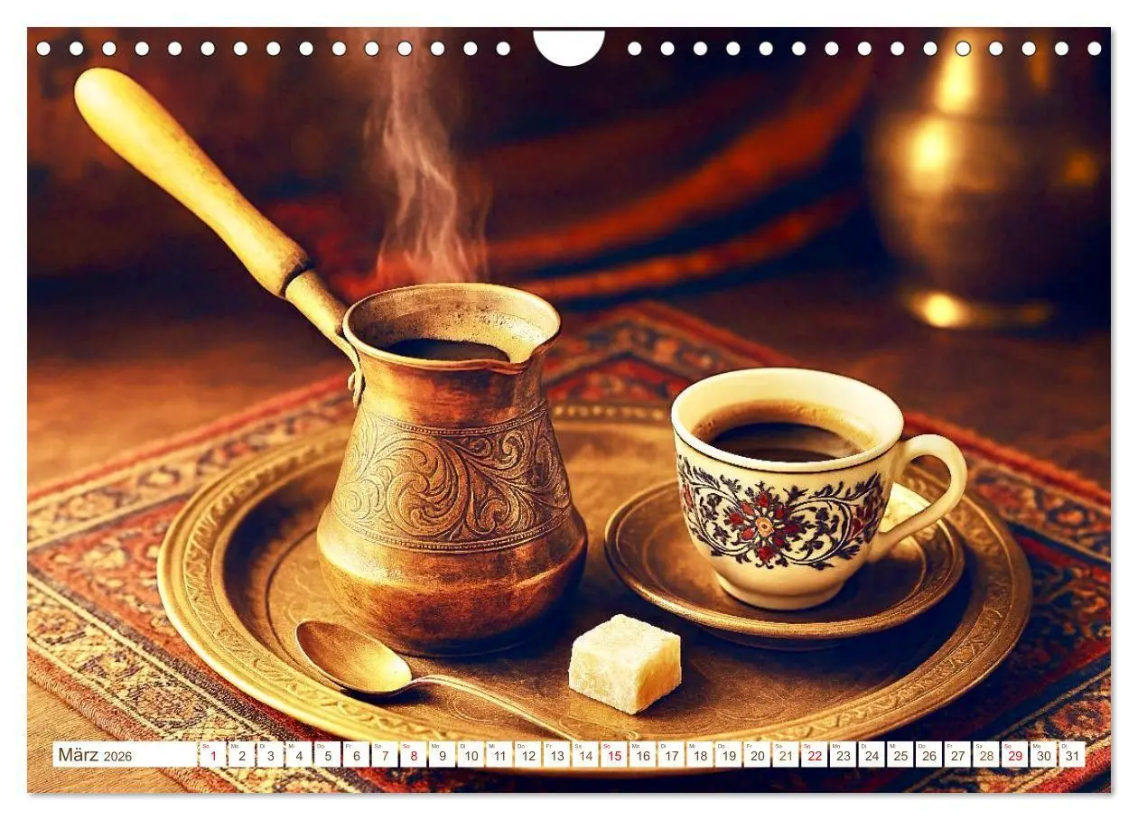 Bild: 9783516658316 | Heißer Kaffee (Wandkalender 2026 DIN A4 quer), CALVENDO Monatskalender
