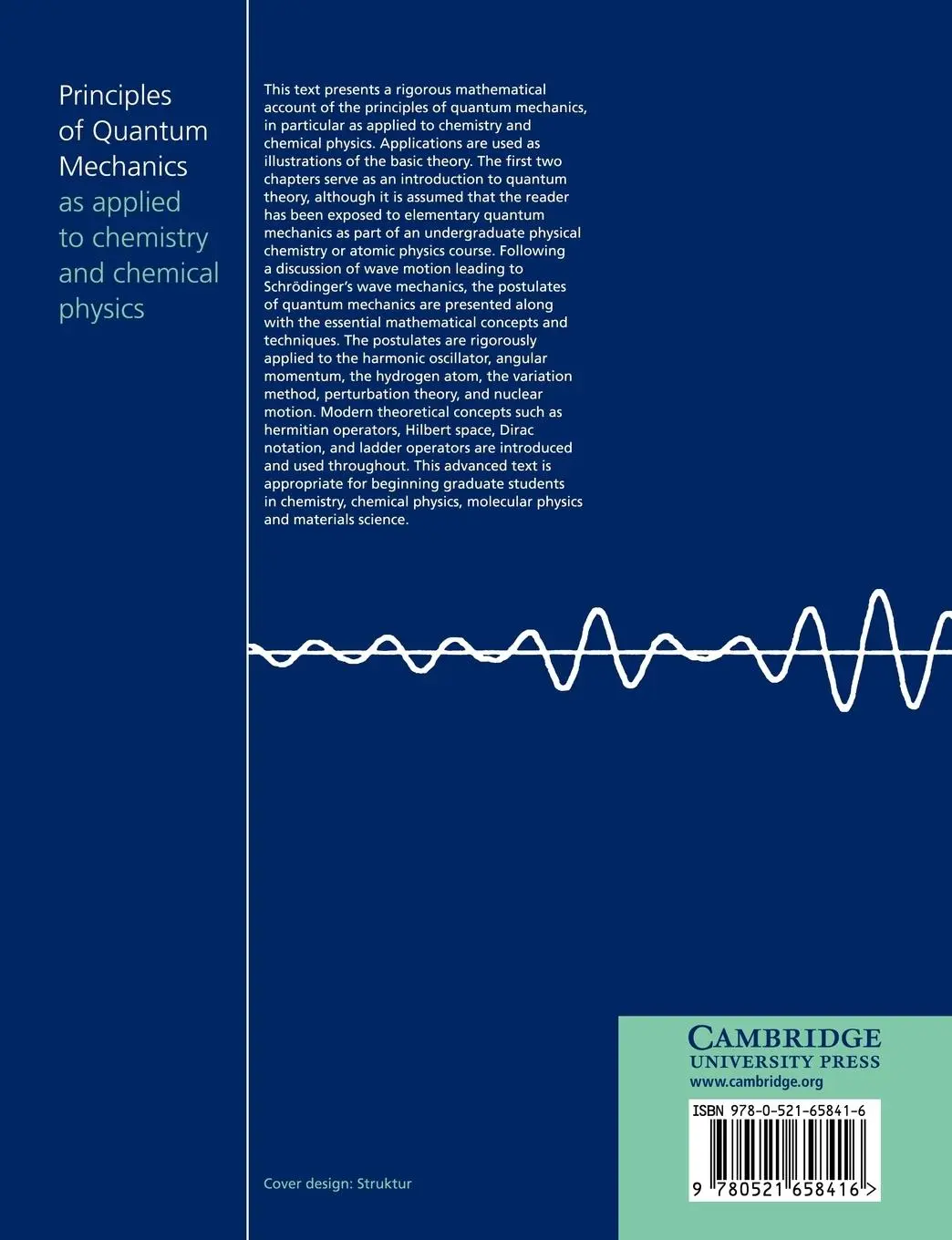 Rückseite: 9780521658416 | Principles of Quantum Mechanics | Donald D. Fitts (u. a.) | Buch