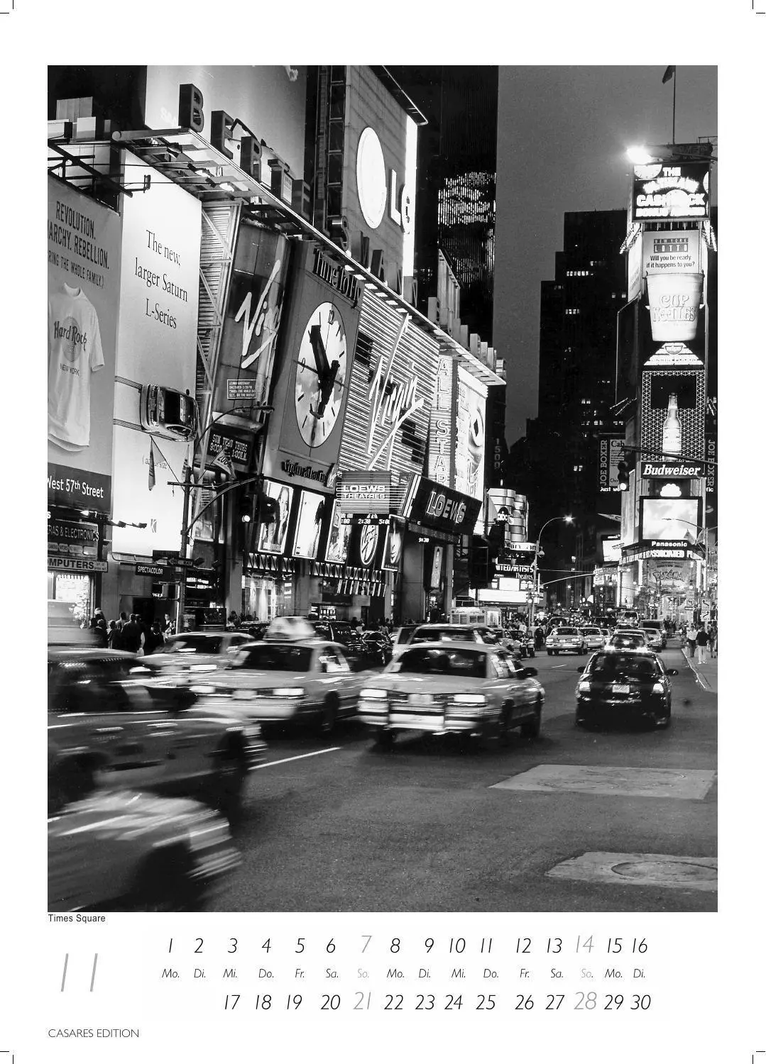 Bild: 9781835248416 | New York schwarz-weiss Kalender 2027 - Wandkalender Fotokalender...
