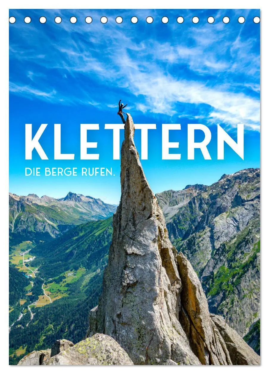 Cover: 9783516338416 | Klettern - Die Berge rufen. (Tischkalender 2026 DIN A5 hoch),...