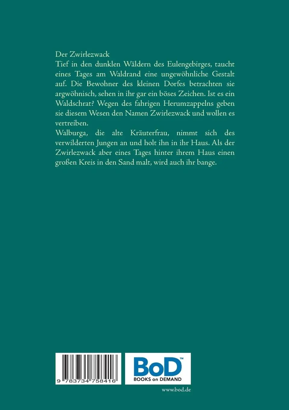 Rückseite: 9783734758416 | Der Zwirlezwack | Erzählungen aus Schlesien | Hans-Manfred Milde