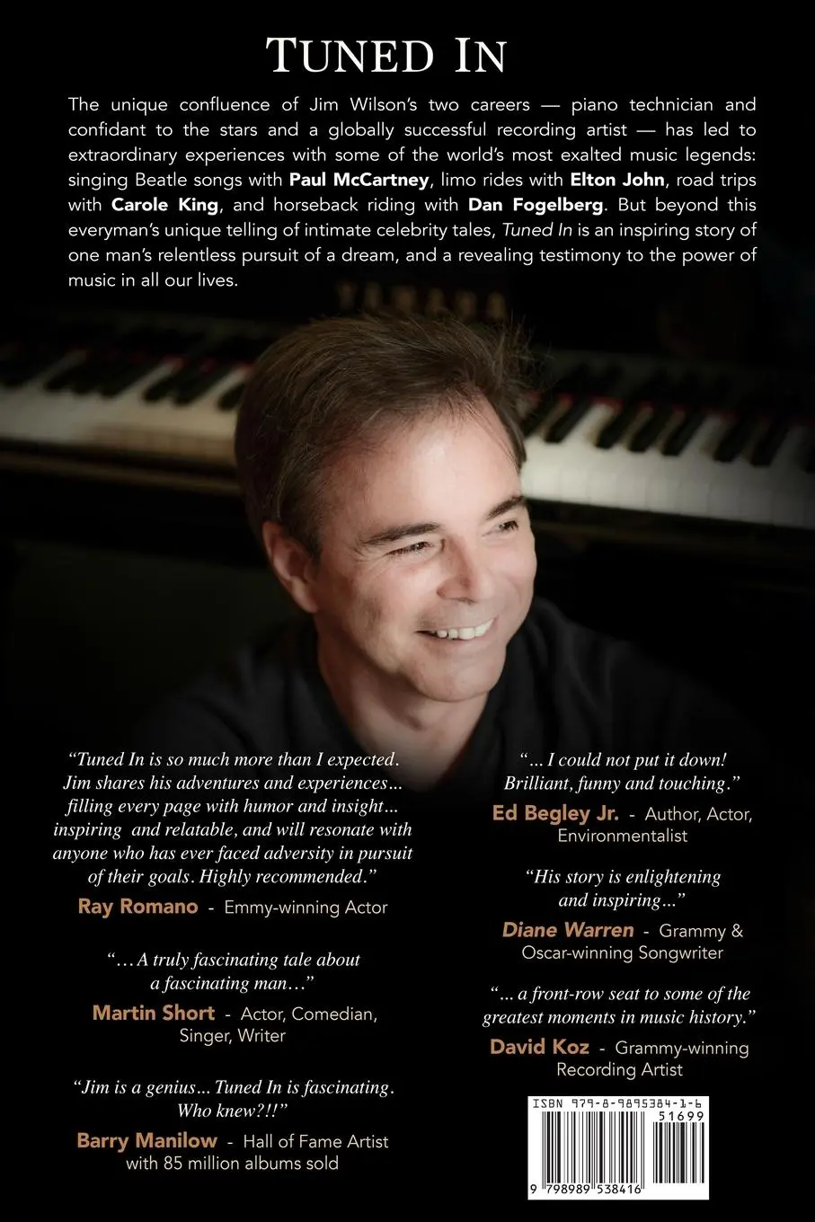 Rückseite: 9798989538416 | Tuned In - Memoirs of a Piano Man | Jim Wilson | Taschenbuch | 2024