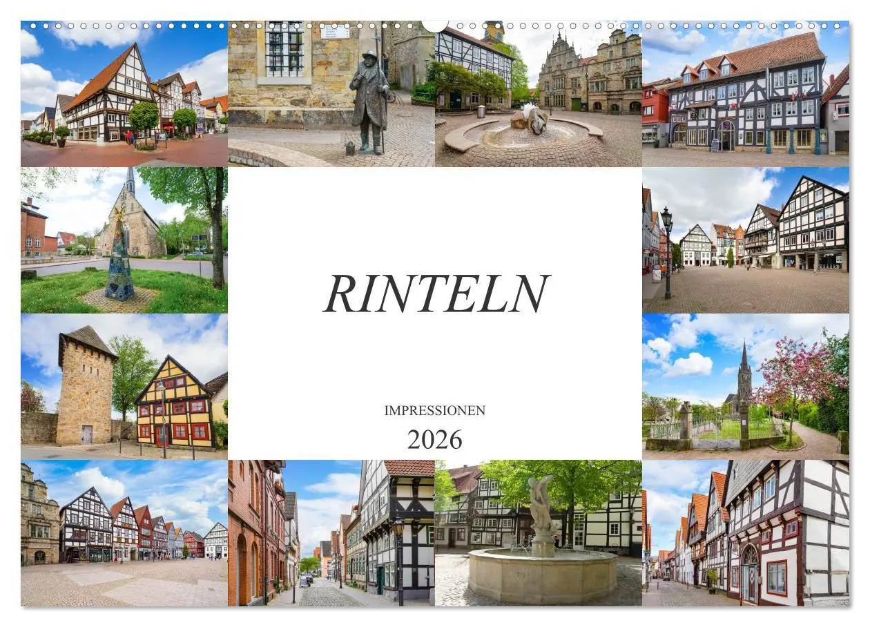 Cover: 9783457618516 | Rinteln Impressionen (Wandkalender 2026 DIN A2 quer), CALVENDO...