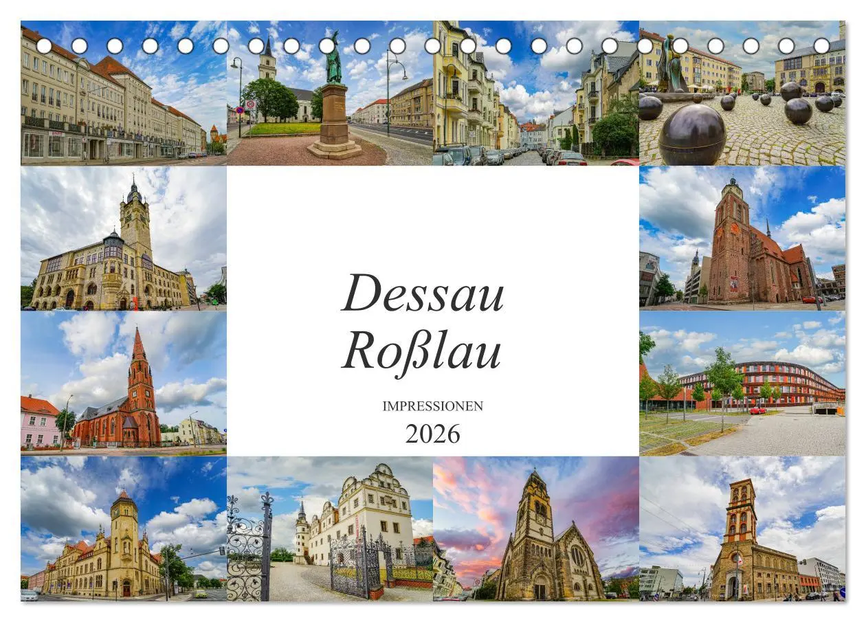 Cover: 9783457788516 | Dessau Roßlau Impressionen (Tischkalender 2026 DIN A5 quer),...