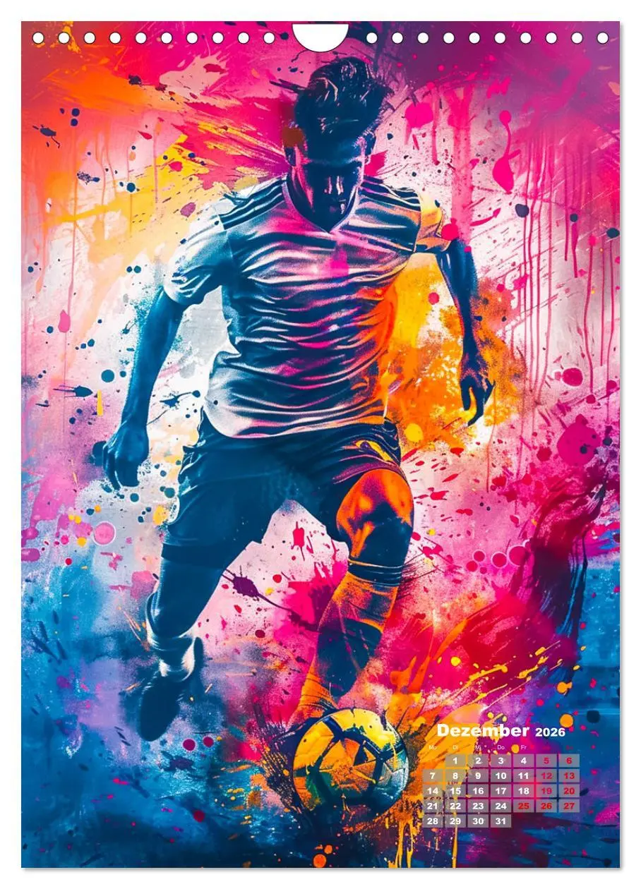 Bild: 9783516258516 | Fussball - Spieler in Action (Wandkalender 2026 DIN A4 hoch),...