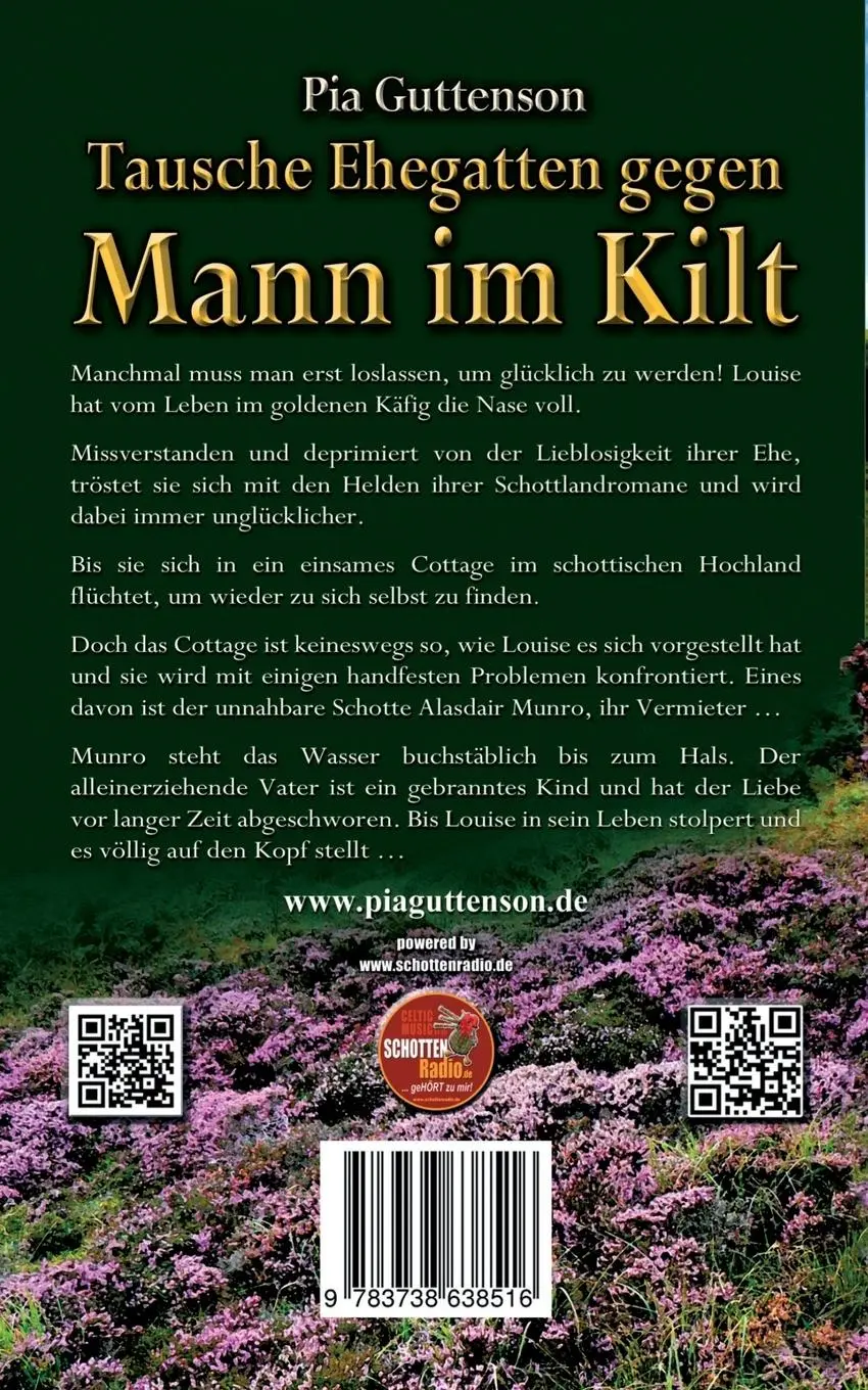 Rückseite: 9783738638516 | Tausche Ehegatten gegen Mann im Kilt | Pia Guttenson | Taschenbuch