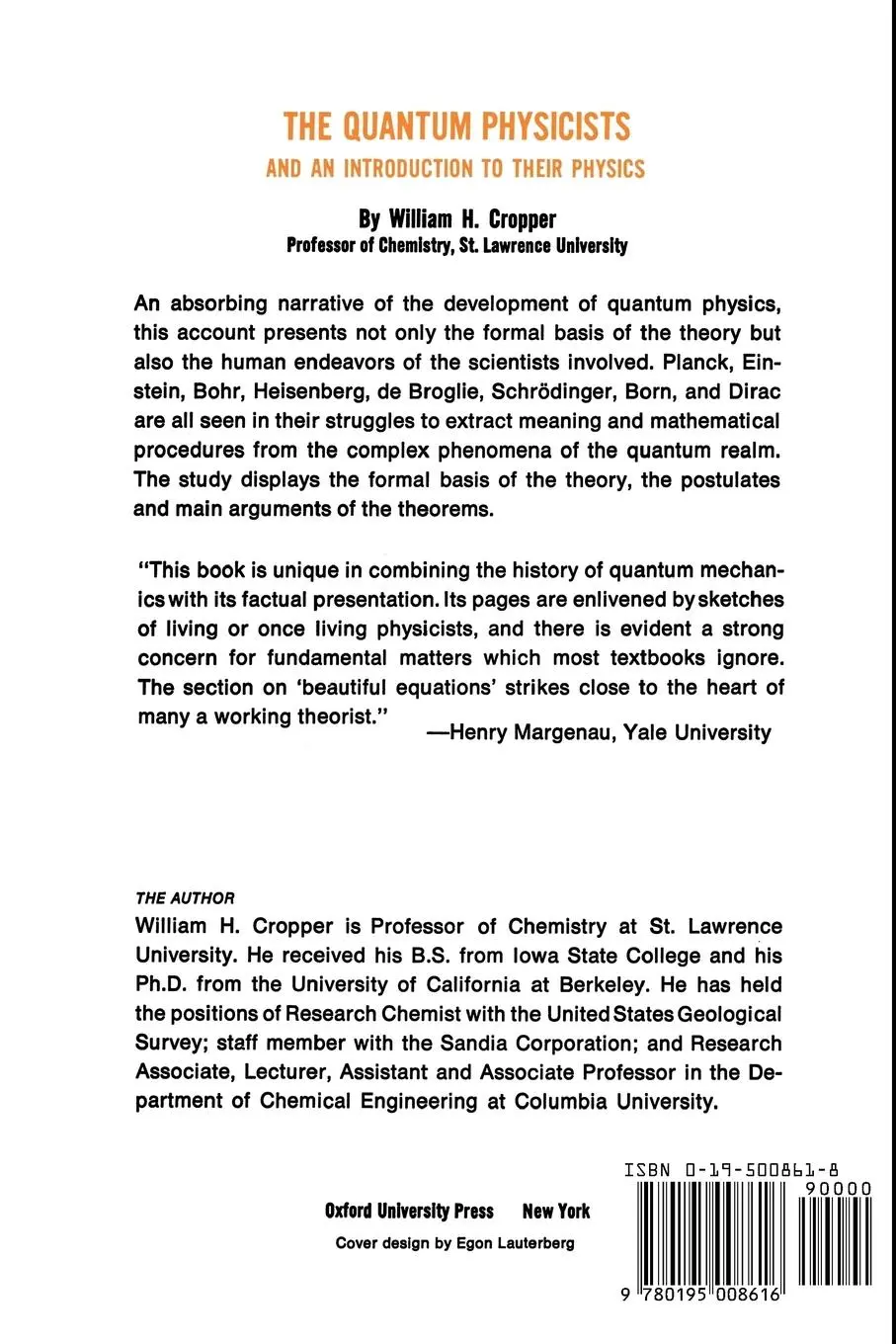Rückseite: 9780195008616 | The Quantum Physicists | And an Introduction to Their Physics | Buch