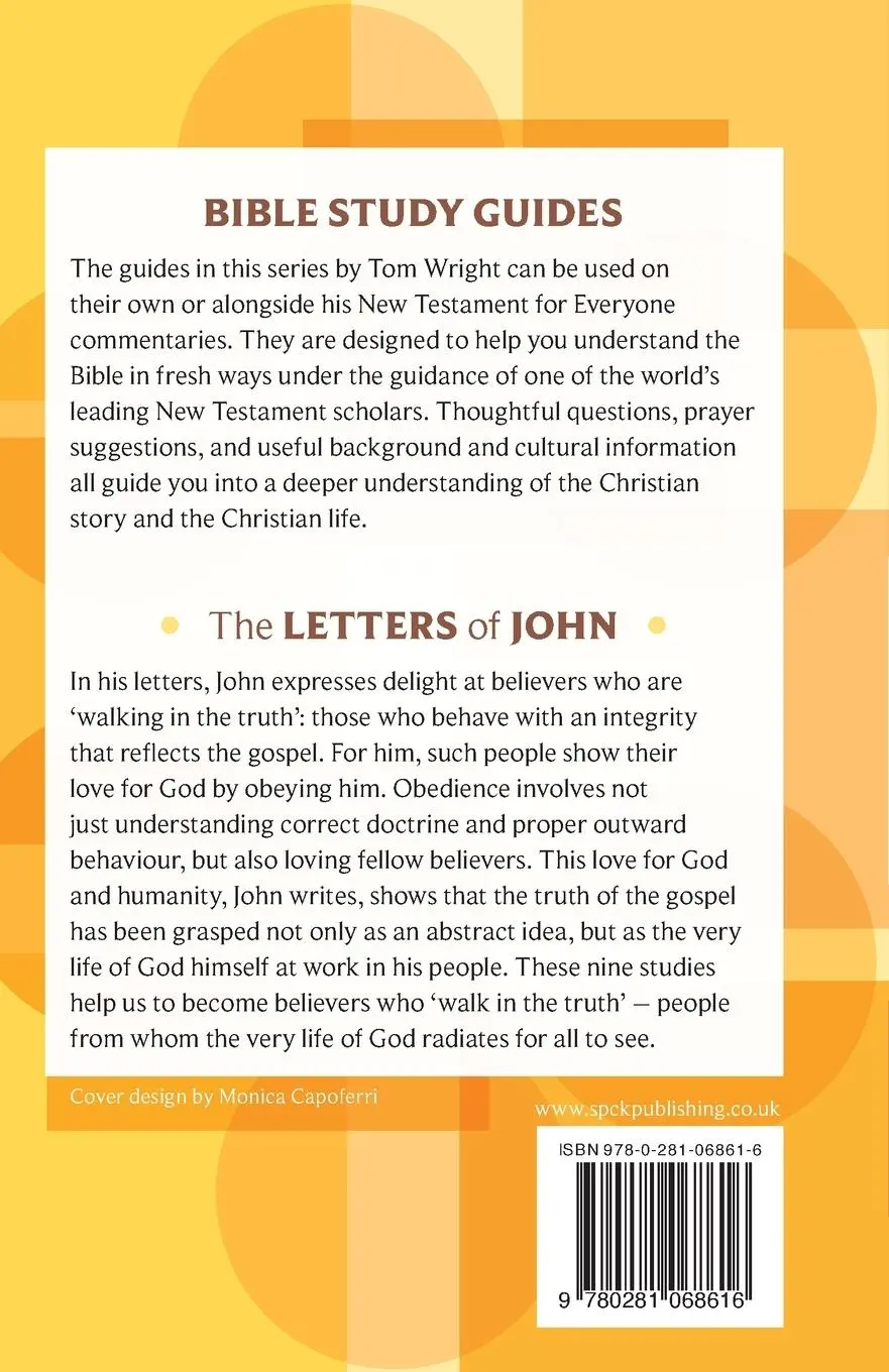 Rückseite: 9780281068616 | For Everyone Bible Study Guide | Letters Of John | Tom Wright | Buch