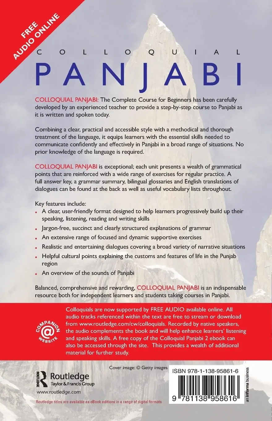 Rückseite: 9781138958616 | Colloquial Panjabi | The Complete Course for Beginners | Bhardwaj