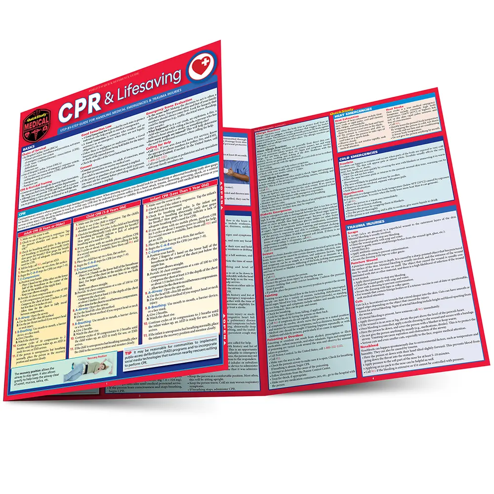 Bild: 9781423218616 | CPR &amp; Lifesaving | a QuickStudy Laminated Reference Guide | Jones