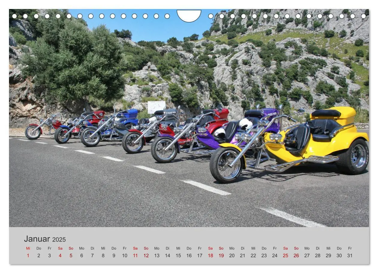 Bild: 9783435448616 | Trikes - Unterwegs auf drei Rädern (Wandkalender 2025 DIN A4 quer),...