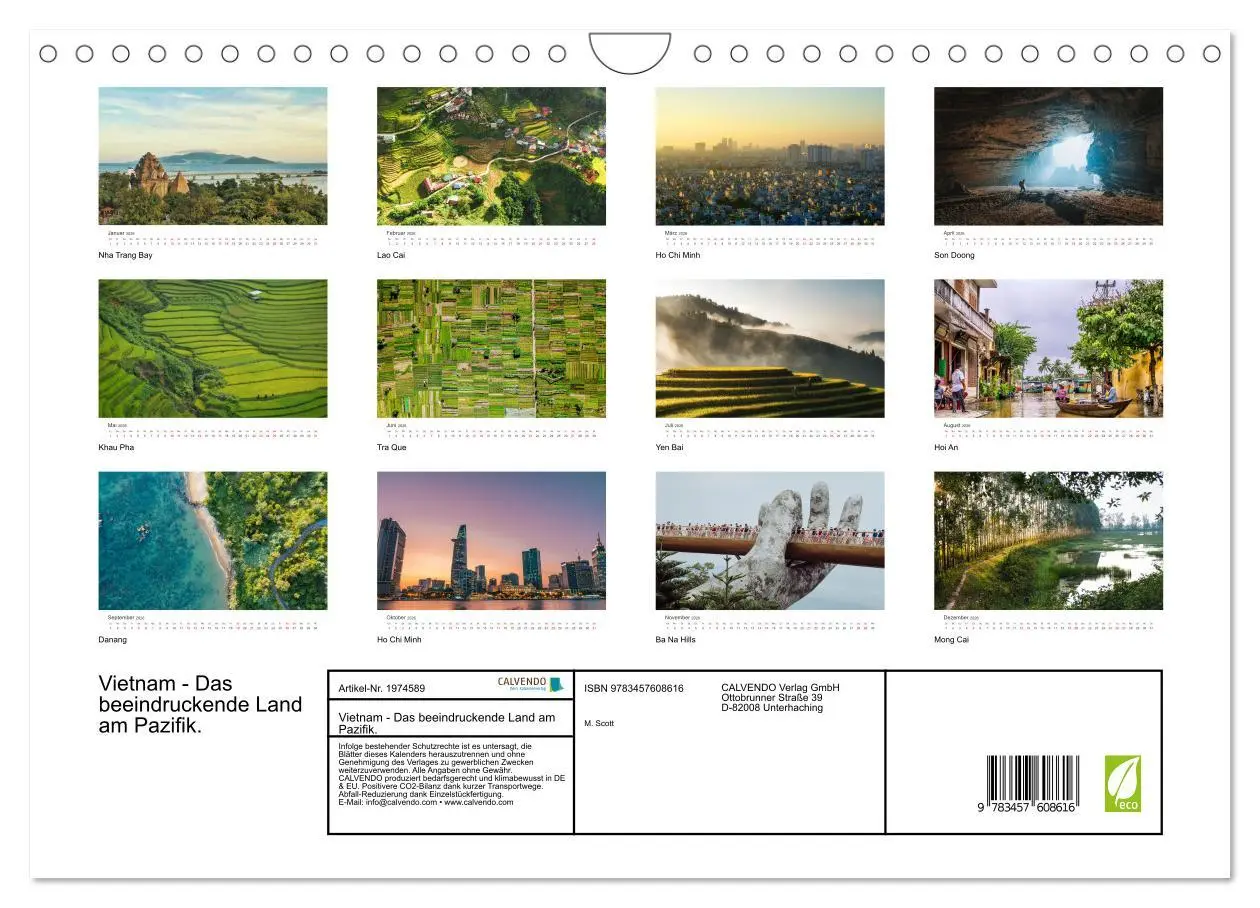 Bild: 9783457608616 | Vietnam - Das beeindruckende Land am Pazifik. (Wandkalender 2026...