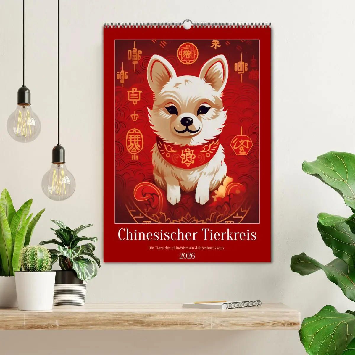 Bild: 9783516318616 | Chinesischer Tierkreis (Wandkalender 2026 DIN A2 hoch), CALVENDO...