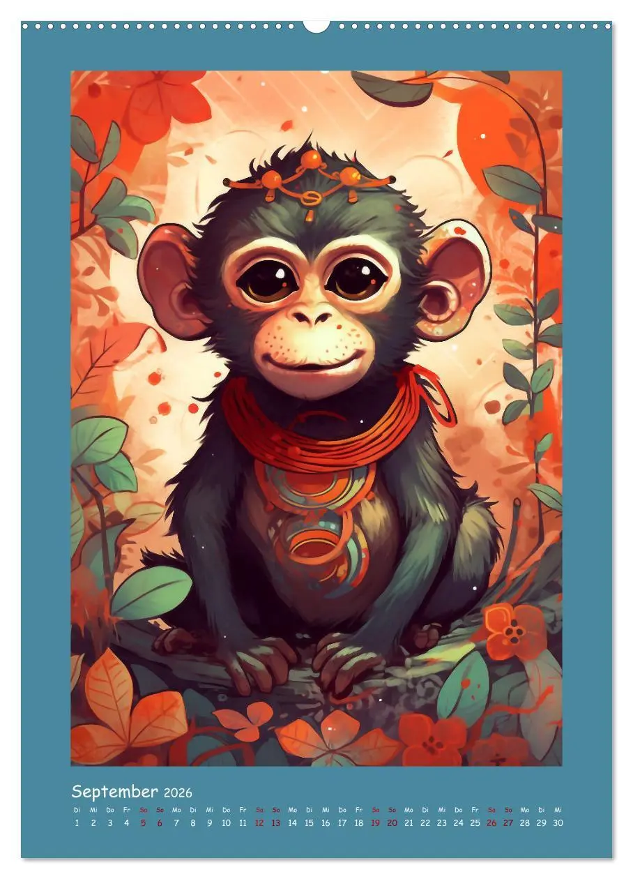 Bild: 9783516318616 | Chinesischer Tierkreis (Wandkalender 2026 DIN A2 hoch), CALVENDO...