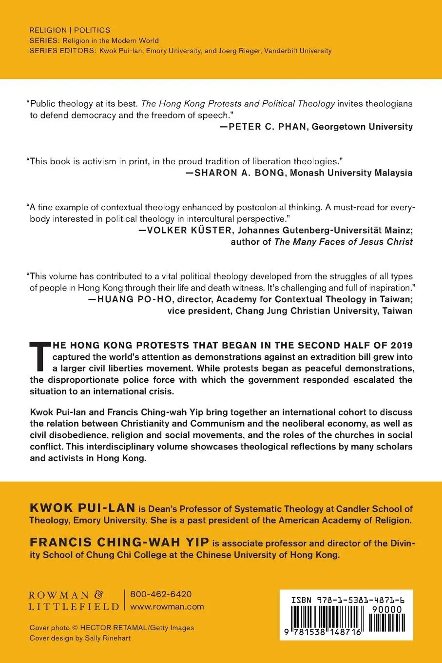 Rückseite: 9781538148716 | Hong Kong Protests and Political Theology | Kwok Pui-Lan (u. a.)