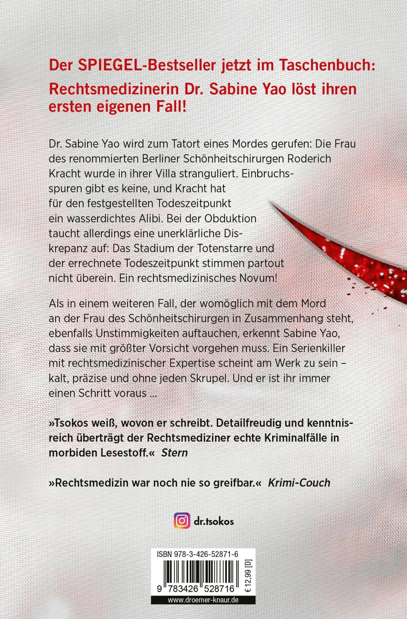 Rückseite: 9783426528716 | Mit kalter Präzision | Ein Rechtsmedizin-Thriller SPIEGEL Bestseller
