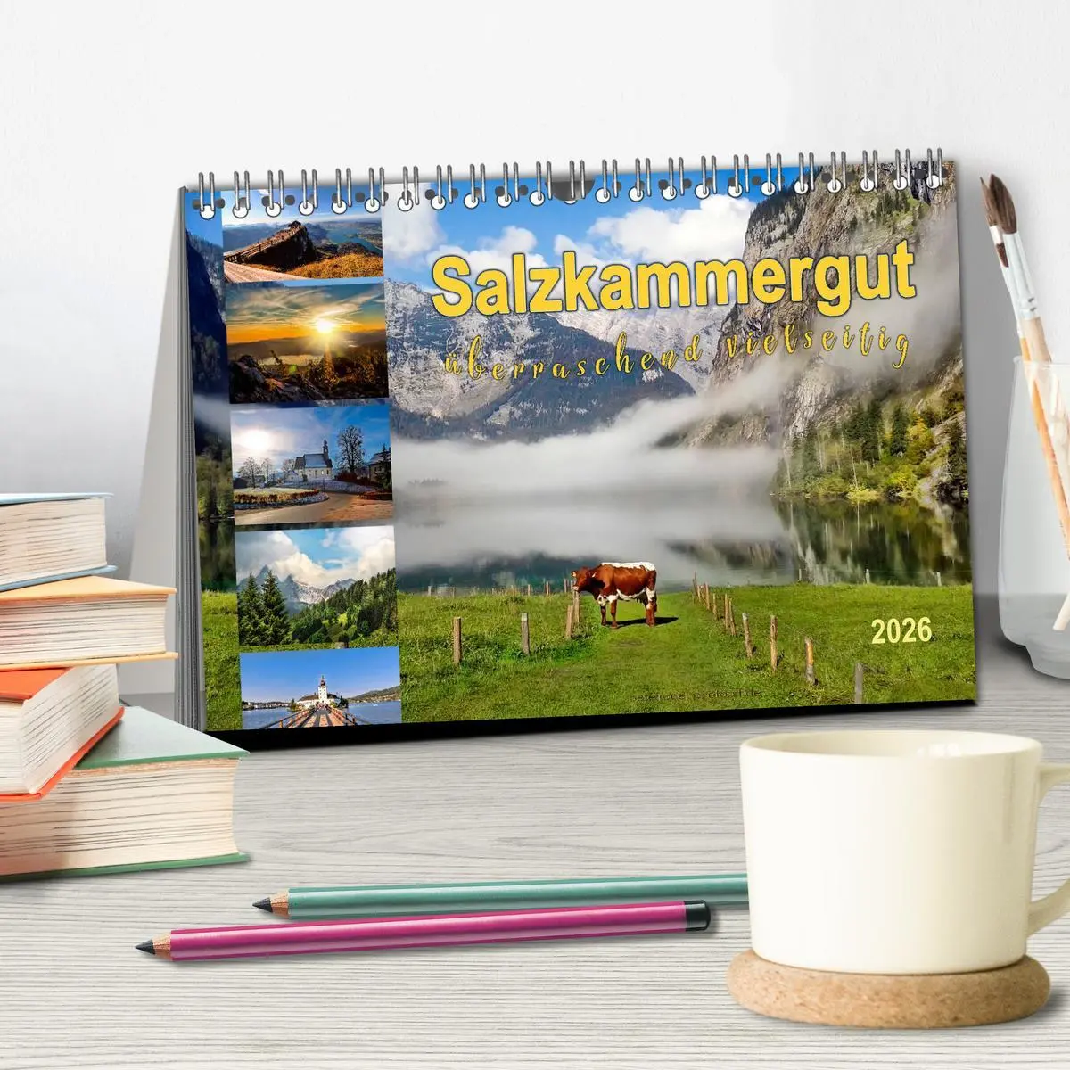 Bild: 9783457908716 | Salzkammergut, überraschend vielseitig (Tischkalender 2026 DIN A5...