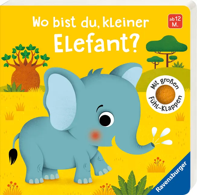 Bild: 9783473438716 | Wo bist du, kleiner Elefant? | Mit großen Fühl-Klappen | Klara Tünner