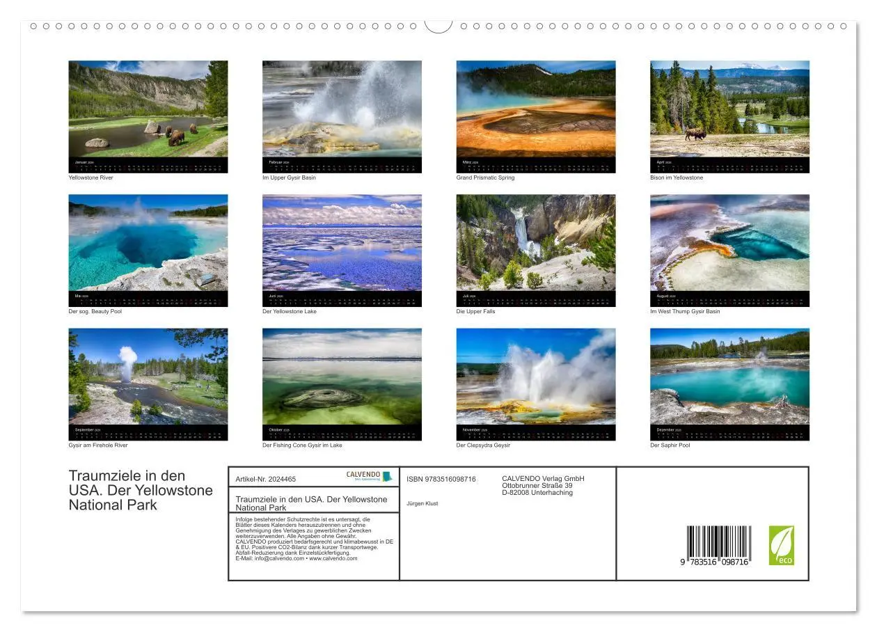 Bild: 9783516098716 | Traumziele in den USA. Der Yellowstone National Park (hochwertiger...