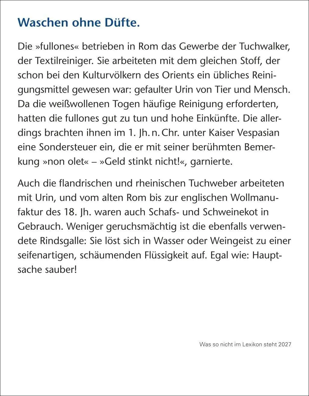 Bild: 9783840038716 | Was so nicht im Lexikon steht Tagesabreißkalender 2027 -...