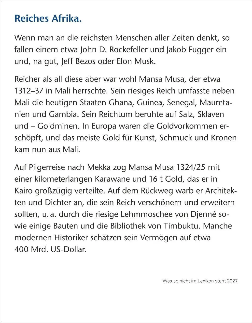 Bild: 9783840038716 | Was so nicht im Lexikon steht Tagesabreißkalender 2027 -...