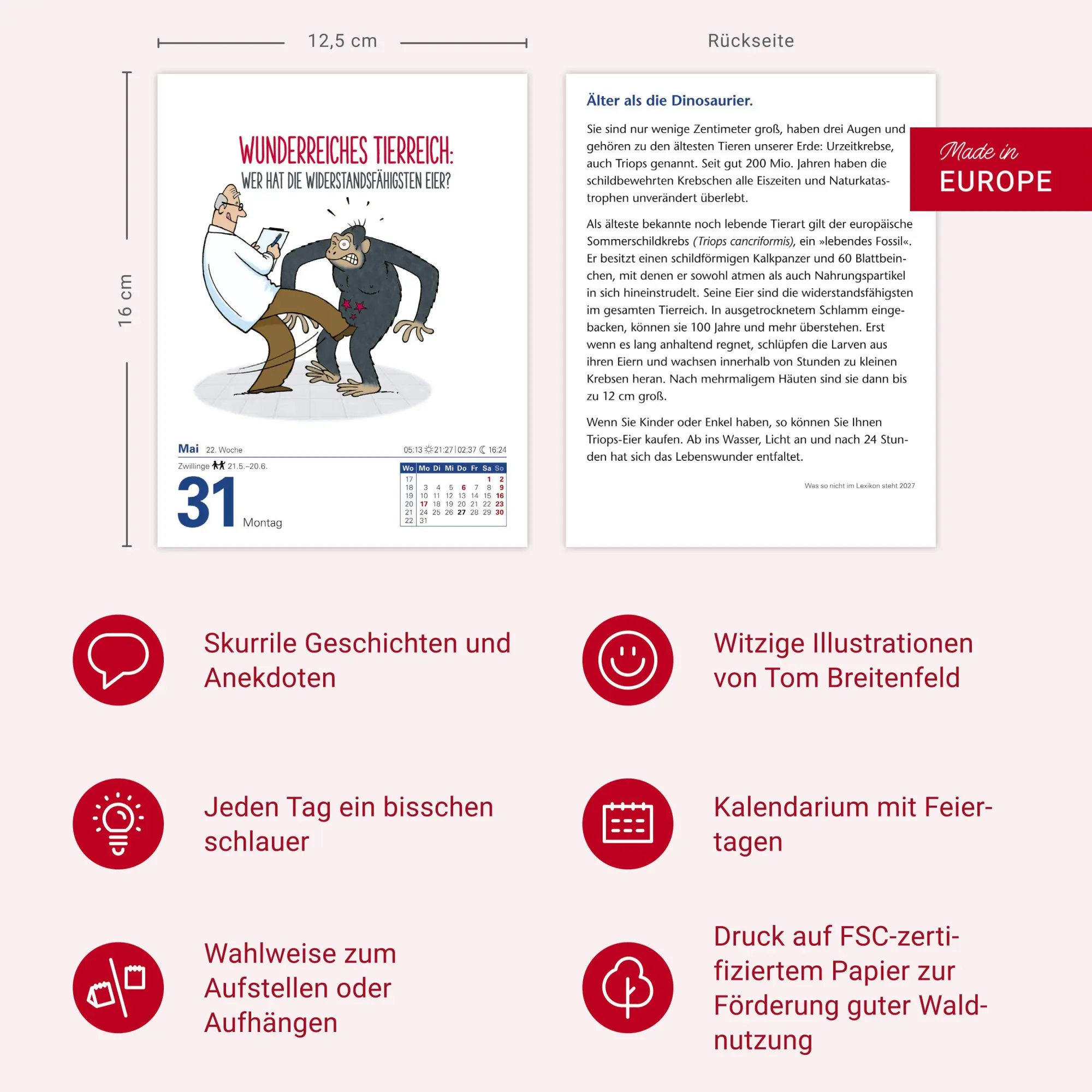Bild: 9783840038716 | Was so nicht im Lexikon steht Tagesabreißkalender 2027 -...