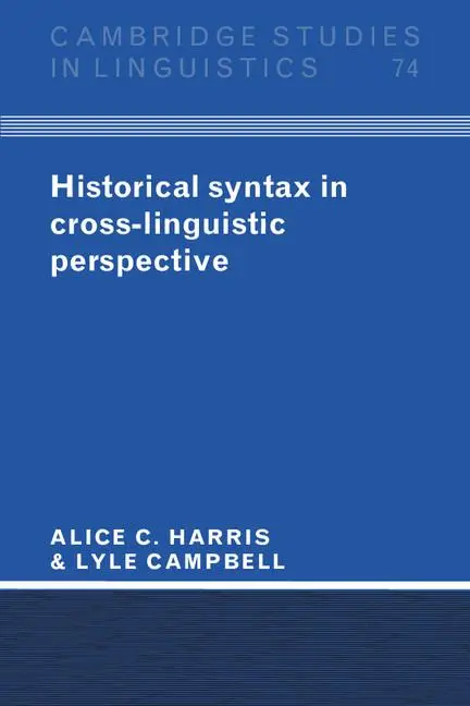 Cover: 9780521478816 | Historical Syntax in Cross-Linguistic Perspective | Harris (u. a.)