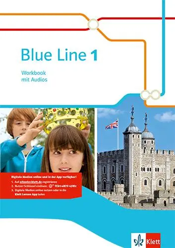 Cover: 9783125488816 | Blue Line 1. Workbook mit Audios. Ausgabe 2014 | Frank Haß | Bundle