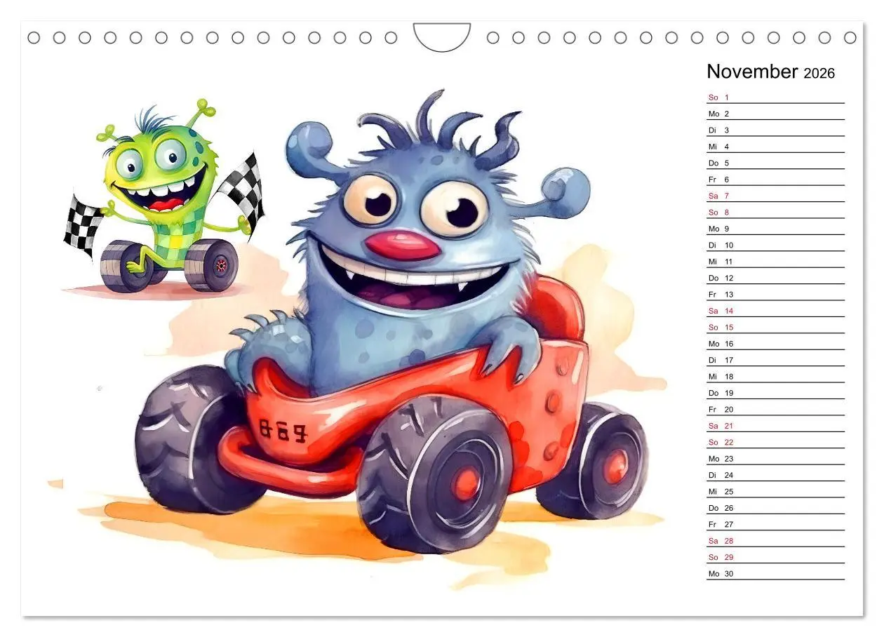 Bild: 9783457378816 | Monsterjobs - Kleine Monster, große Träume (Wandkalender 2026 DIN...