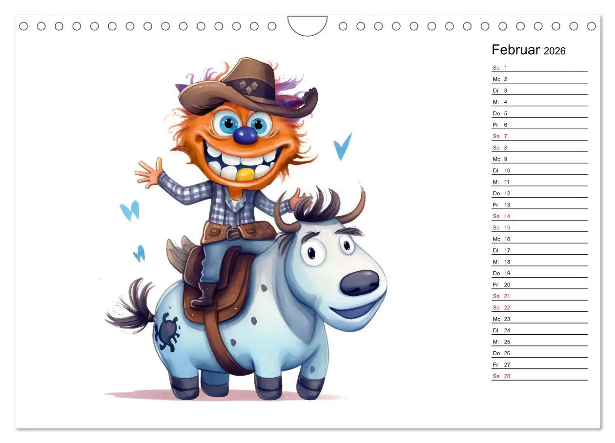 Bild: 9783457378816 | Monsterjobs - Kleine Monster, große Träume (Wandkalender 2026 DIN...